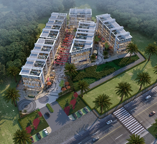 Aerial View of Aarize Property