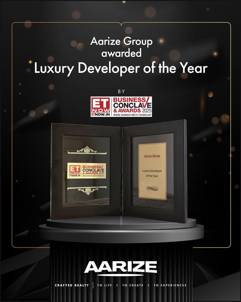 Aarize awarded for luxury real estate development excellence