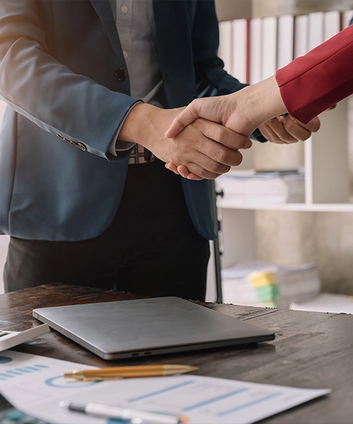 Graphic representing mentorship — hands guiding a seedling to grow, symbolising support.